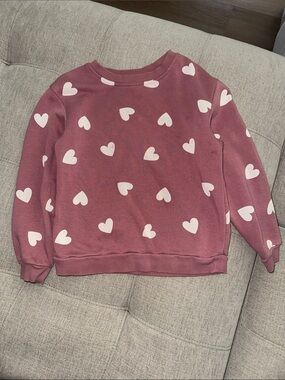 H&M Dusty Pink Heart Pullover